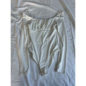 princess polly long sleeve creme/white bodysuit